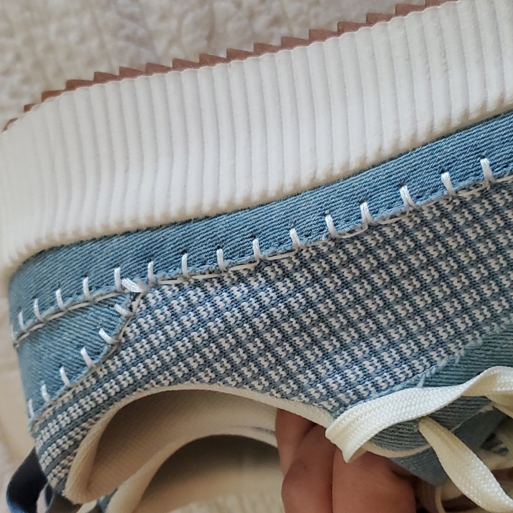 Nicole Miller Denim Sneakers NWOB - Picture 8 of 8